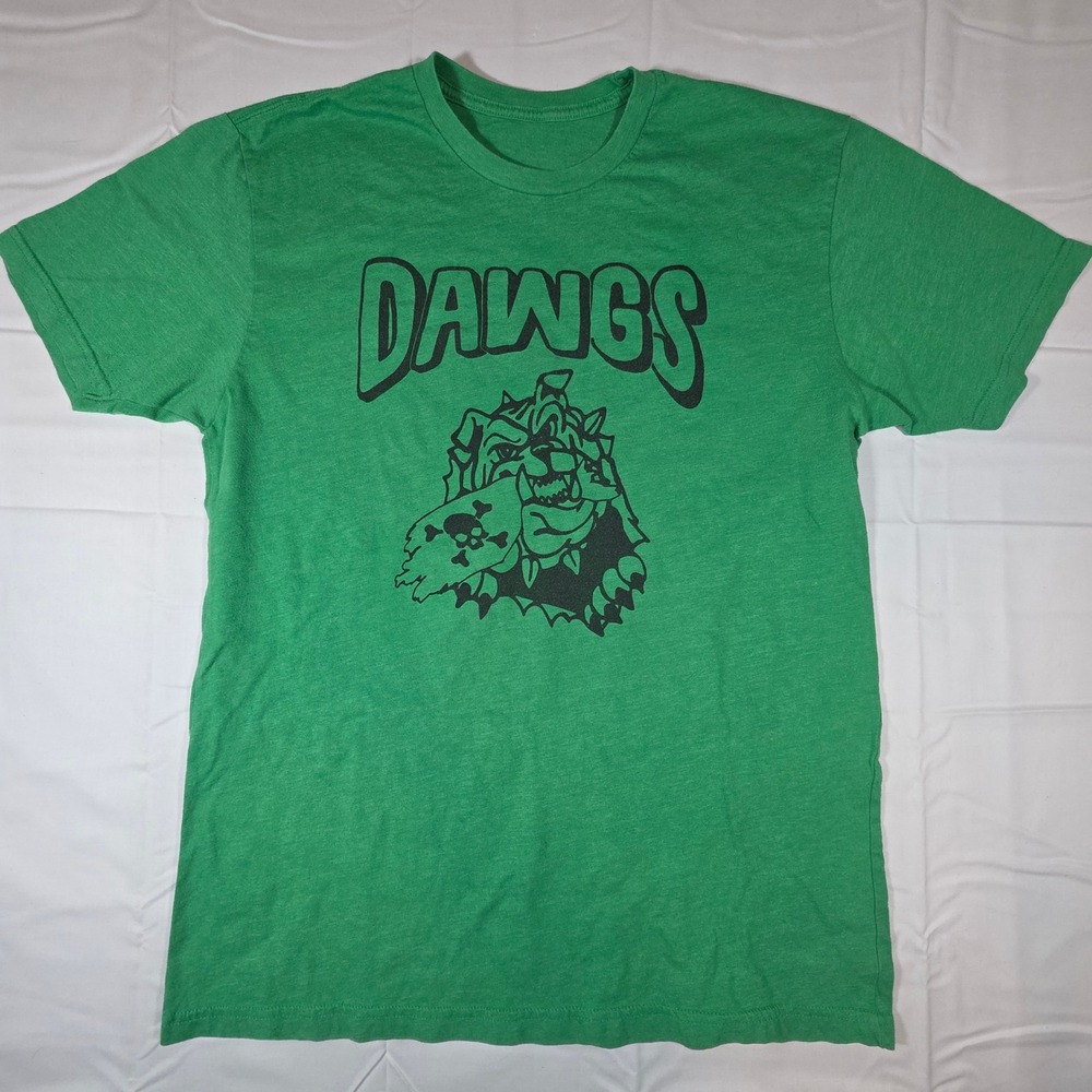 Green Dawgs Bulldog Graphic T-Shirt Sink The Ship Men Large Heathered Tee